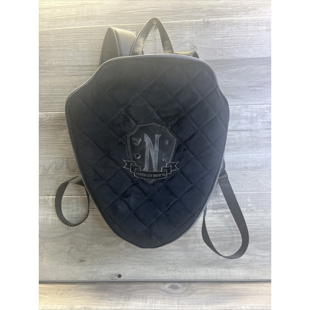 Killstar Backpack Wednesday Addams No Friends Black Nevermore Crest Goth